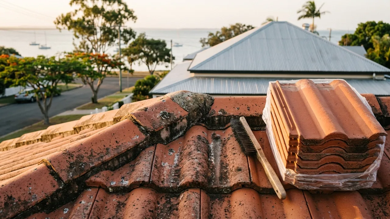 Brisbane roof restoration detail relevant to "Can You Restore Your Own Roof, or Is That a Dangerous Mistake?"