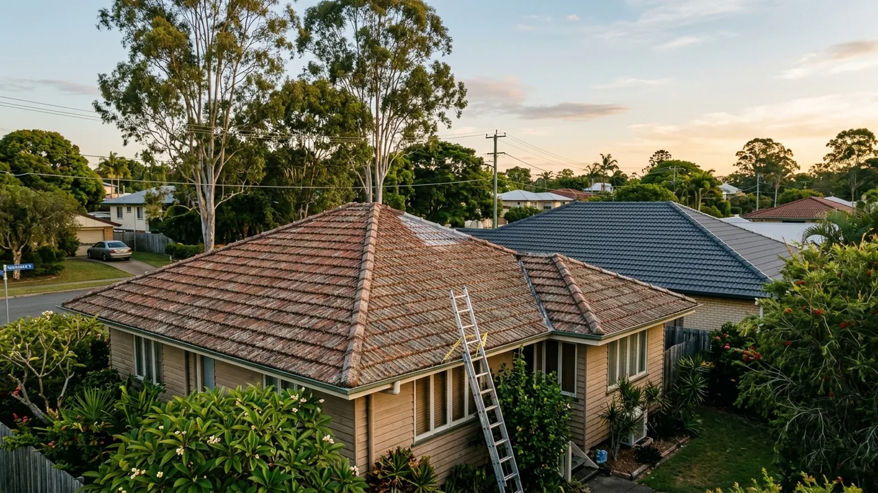 Brisbane roof restoration context shot for "Can You Restore Your Own Roof, or Is That a Dangerous Mistake?"
