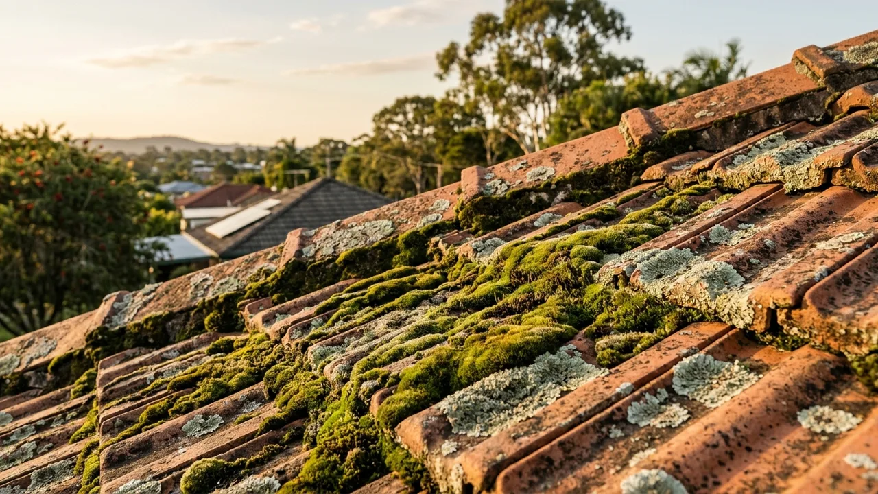 Brisbane roof restoration detail relevant to "Lichen and Moss Are Growing on My Roof. Should I Be Worried?"