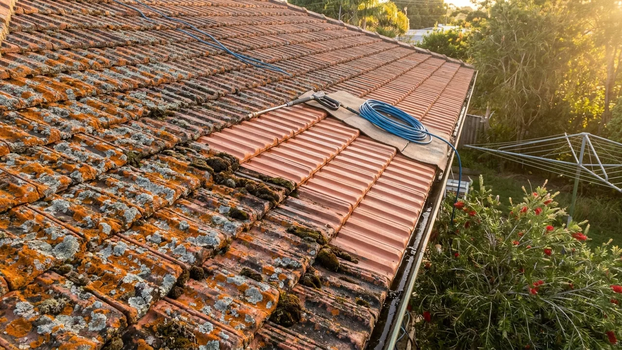 Brisbane roof restoration context shot for "Lichen and Moss Are Growing on My Roof. Should I Be Worried?"