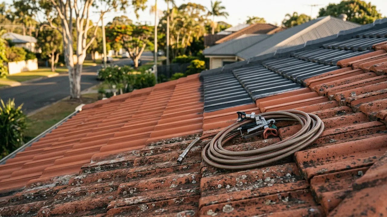 Brisbane roof restoration detail relevant to "Is Roof Restoration Actually Cheaper Than Full Replacement?"