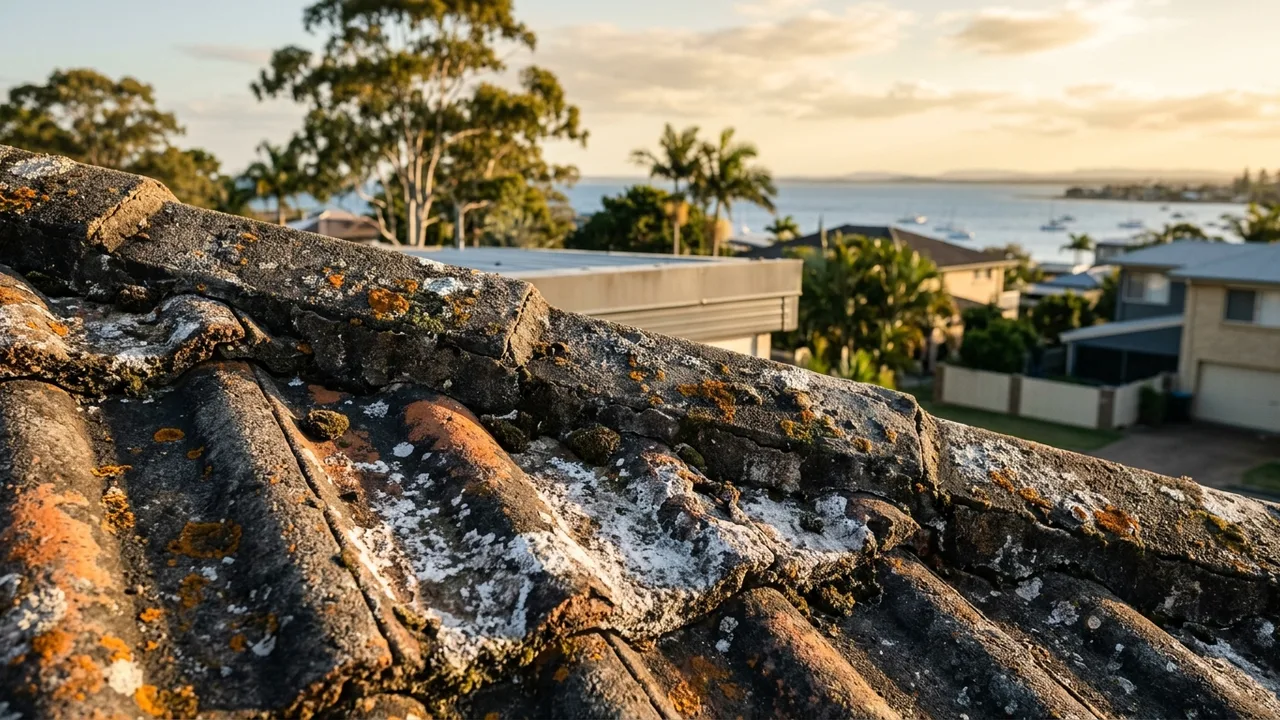 Brisbane roof restoration detail relevant to "Does Living Near the Bay Accelerate Roof Deterioration?"