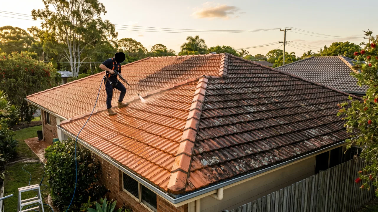 Roof Pressure Cleaning in Wynnum