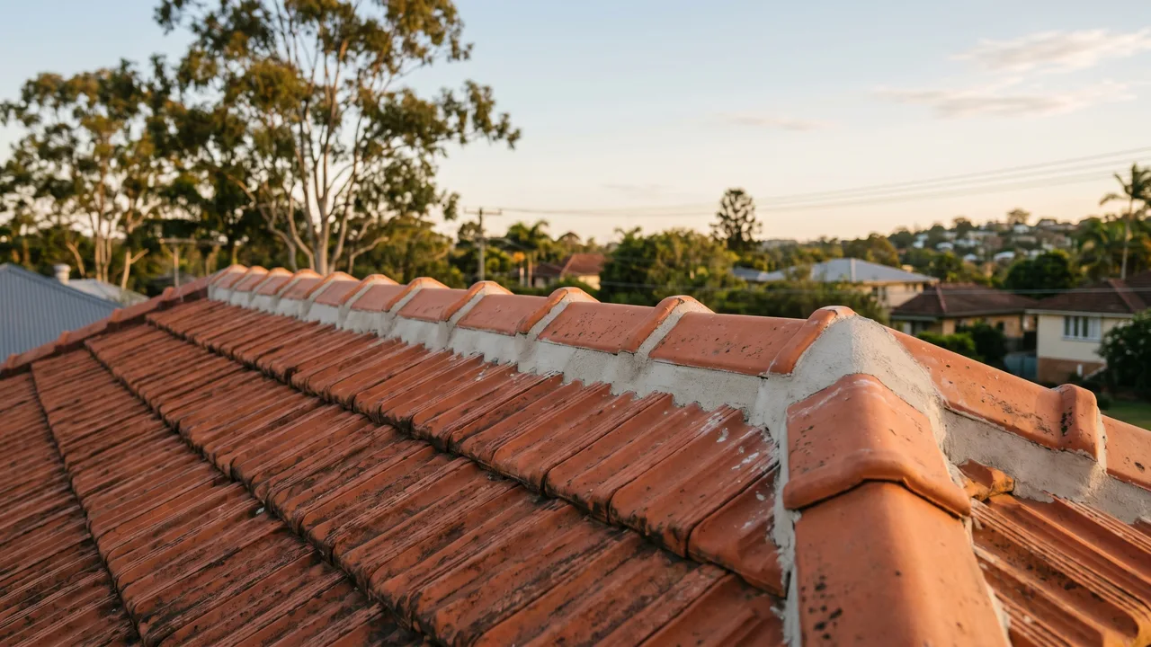 Ridge Capping Re-Bedding and Re-Pointing in Wynnum